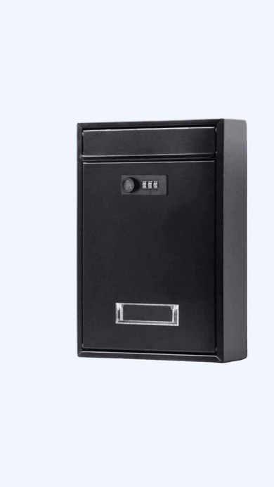Wall Mounted Mailbox With Combination Lock Vintage Metal Coded Lock Letterbox Post Newspaper Box Boxes in Black White Wall Mounted Mailbox With Combination Lock Vintage Metal Coded Lock Letterbox Post Newspaper Box Boxes in Black White