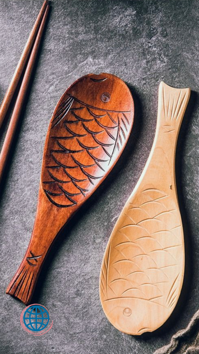 Wooden Rice Spoon Japanese Household Fish Shape Non Stick Rice Spoon Dark Light Brown Solid Wood Rice Spoon Creative Cute Trending Japan Kitchen Tools Wooden Rice Spoon Japanese Household Fish Shape Non Stick Rice Spoon Dark Light Brown Solid Wood Rice Spoon Creative Cute Trending Japan Kitchen Tools