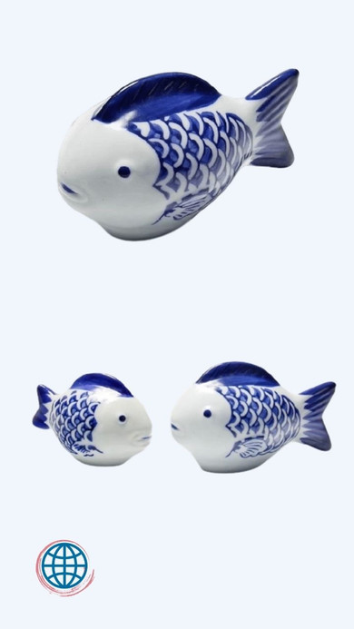 Ceramic Floating Carp Tea Pet Fish Ornament Japanese Creative Ceremony Accessories Underglaze Color Blue and White Porcelain Trending Japan Ornaments Floats In The Water Ceramic Floating Carp Tea Pet Fish Ornament Japanese Creative Ceremony Accessories Underglaze Color Blue and White Porcelain Trending Japan Ornaments Floats In The Water
