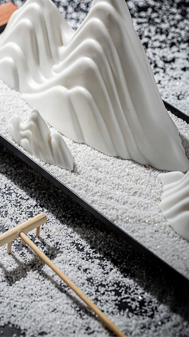 Japanese Ceramic Zen Dry Landscape Decoration Home Living Room Decor Wooden base Meditation Sand Table Trending Japan Feng Shui Micro Landscapes Japanese Ceramic Zen Dry Landscape Decoration Home Living Room Decor Wooden base Meditation Sand Table Trending Japan Feng Shui Micro Landscapes