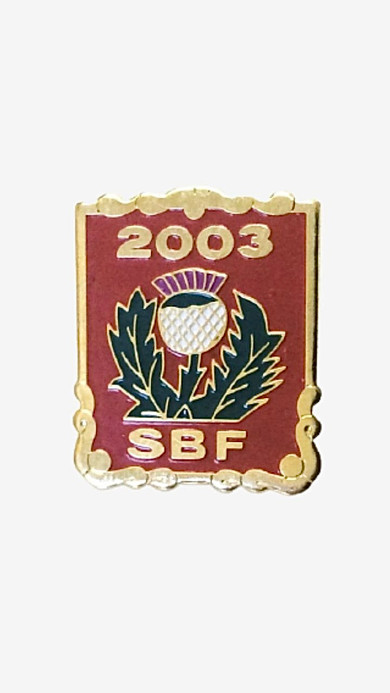 2003 SBF Bowling Club Lapel Pin Scottish Bowling Fellowship Official Pins Scotland sports memorabilia trending collectible 2003 SBF Bowling Club Lapel Pin Scottish Bowling Fellowship Official Pins Scotland sports memorabilia trending collectible