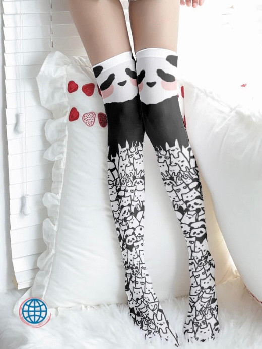 Thigh High Kawaii Stockings Women’s Japanese Sexy Harajuku 3D Printing Panda Dundun Knee Socks Cute Pink Kawaii Lolita Long Sock Trending Japan Stocking Lingerie for Woman Thigh High Kawaii Stockings Women’s Japanese Sexy Harajuku 3D Printing Panda Dundun Knee Socks Cute Pink Kawaii Lolita Long Sock Trending Japan Stocking Lingerie for Woman