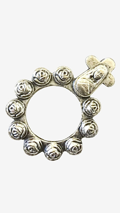 Classic Ave Maria Finger Rosary Vintage Originals Religious Artifacts Memorabilia Classic Ave Maria Finger Rosary Vintage Originals Religious Artifacts Memorabilia