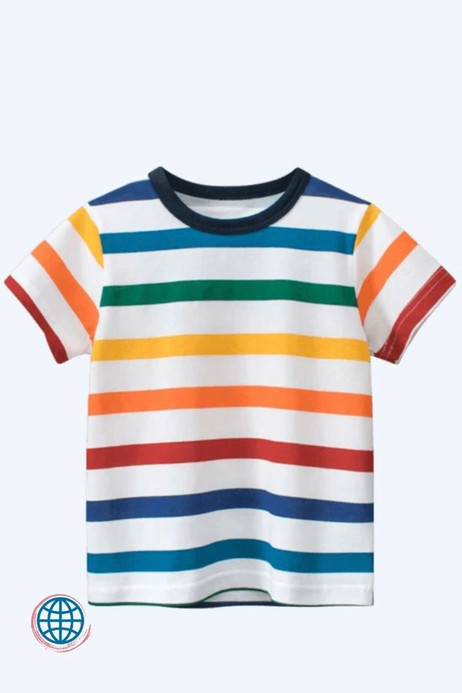 Toddler Rainbow Stripe Cotton T-Shirt Kid 2-8T Baby Boys Girls Clothes Striped Infant tshirt Short Sleeve Childrens T Shirt Casual Plain Outfit Trending for Boy Girl Toddlers Kids Toddler Rainbow Stripe Cotton T-Shirt Kid 2-8T Baby Boys Girls Clothes Striped Infant tshirt Short Sleeve Childrens T Shirt Casual Plain Outfit Trending for Boy Girl Toddlers Kids