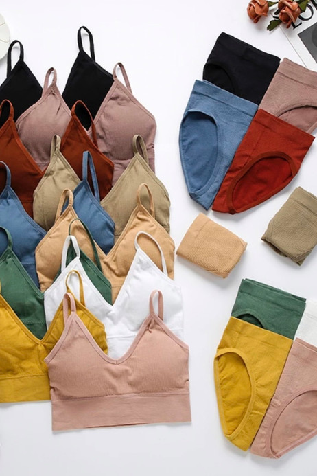Seamless Bra Panties Lingerie Set Women’s Underwear V-Neck Striped Panty and Bra Set Intimate Female Bralette Fox Gathered Bra For Woman Trending in Bean Paste Beige Black Dusk Blue Caramel Green Khaki Pink Red White Yellow Seamless Bra Panties Lingerie Set Women’s Underwear V-Neck Striped Panty and Bra Set Intimate Female Bralette Fox Gathered Bra For Woman Trending in Bean Paste Beige Black Dusk Blue Caramel Green Khaki Pink Red White Yellow