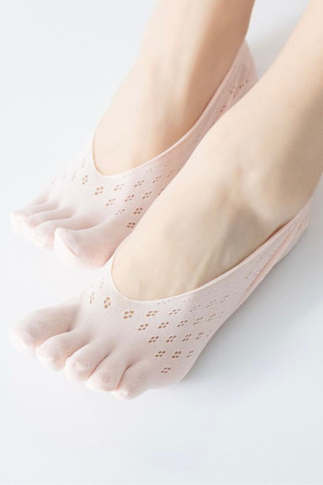 Five Finger Socks  Women's Thin Mesh Breathable Invisible Lace stockings Low Cut SocksFor Woman Trending in Pink Five Finger Socks  Women's Thin Mesh Breathable Invisible Lace stockings Low Cut SocksFor Woman Trending in Pink