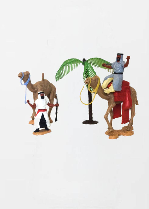 Classic Timpo Toys Arabic Set Vintage Originals Arabs with Camels and Palm Tree Classic Toy and Collectors Antique British Memorabilia Made in Scotland Great Britain