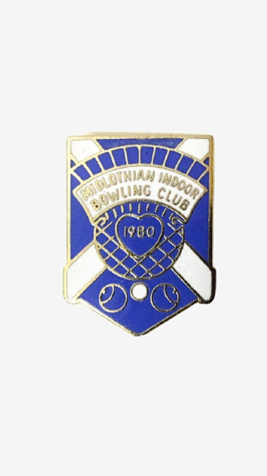 Classic 1980 Midlothian Indoor Bowling Club Lapel Pin Vintage UK British United Kingdom Great Britain British Originals Collectors Antiques Sport Memorabilia Classic 1980 Midlothian Indoor Bowling Club Lapel Pin Vintage UK British United Kingdom Great Britain British Originals Collectors Antiques Sport Memorabilia