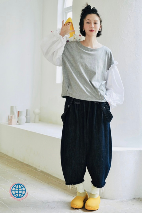 Ruffled Puff Sleeve Boatneck Sweater Women’s Japanese original ruffle stitching thin long-sleeve loose puff sleeve gray / grey pullover top Japan sweaters Trending woman clothing Ruffled Puff Sleeve Boatneck Sweater Women’s Japanese original ruffle stitching thin long-sleeve loose puff sleeve gray / grey pullover top Japan sweaters Trending woman clothing