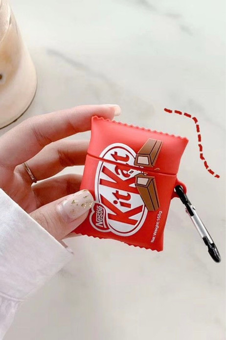 3D KitKat AirPods Pro 1 2 Case Cover  Chocolate Cute Earphone Cases for Silicone Headphone Covers Trend for Apple 3D KitKat AirPods Pro 1 2 Case Cover  Chocolate Cute Earphone Cases for Silicone Headphone Covers Trend for Apple