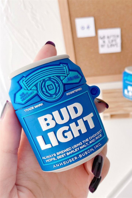 3D BUD LIGHT AirPods Pro Case Cover Beer Bottle Earphone Cases Silicone Soft Headphone Protective Covers Trending for Apple Charging Cover 3D BUD LIGHT AirPods Pro Case Cover Beer Bottle Earphone Cases Silicone Soft Headphone Protective Covers Trending for Apple Charging Cover