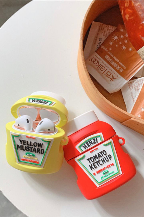 3D HEINZ AirPods 1 2 Case Cover Tomato Sauce Yellow Mustard Silicone Case Wireless Earphone/Earbuds Protective Cover Case Trending for Apple Charging Box 3D HEINZ AirPods 1 2 Case Cover Tomato Sauce Yellow Mustard Silicone Case Wireless Earphone/Earbuds Protective Cover Case Trending for Apple Charging Box