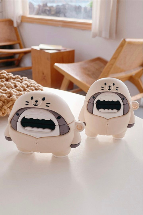 3D Seal Shark AirPods Pro 1 2 Case Cover Cute Cartoon Seals Sharks Earphone Cases Silicone Headphone Protective Trending for Apple Charging Cover 3D Seal Shark AirPods Pro 1 2 Case Cover Cute Cartoon Seals Sharks Earphone Cases Silicone Headphone Protective Trending for Apple Charging Cover