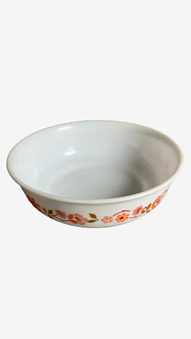 Classic Arcopal Pyrex Scania Cereal Bowl Garden Orange Flowers Vintage Originals Collectors Antiques Kitchenware Dinnerware Classic Arcopal Pyrex Scania Cereal Bowl Garden Orange Flowers Vintage Originals Collectors Antiques Kitchenware Dinnerware