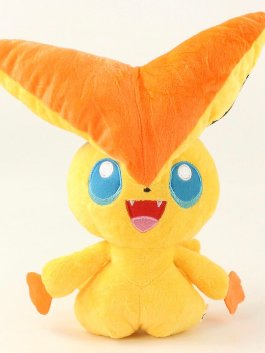 Victini Plush Toys Soft Doll 30cm  Japanese Anime Stuffed Animals Cartoon Dolls Gifts Japan Toy Trending For Children Victini Plush Toys Soft Doll 30cm  Japanese Anime Stuffed Animals Cartoon Dolls Gifts Japan Toy Trending For Children
