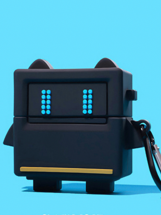 Black Robot AirPods 1 2 3 Pro Case Cover   Japanese Anime Cartoon Robots Style Silicone Protective Charging Box Trending for Apple Japan Cases Covers Accessories Black Robot AirPods 1 2 3 Pro Case Cover   Japanese Anime Cartoon Robots Style Silicone Protective Charging Box Trending for Apple Japan Cases Covers Accessories