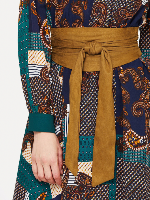 Obi Velvet Wrap Belt Women's Wide Cinch Belt Waistband Classic Fashion Coat/Dress Suede Belts with Bowknot Trending for Woman in Brown Obi Velvet Wrap Belt Women's Wide Cinch Belt Waistband Classic Fashion Coat/Dress Suede Belts with Bowknot Trending for Woman in Brown