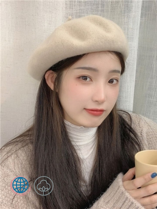 French Wool Beret Women‘s Autumn and Winter Hats Sweet Retro Caps Female Style Pure Color Fashion Painter Hats Casquette Femme Berets Trending for Woman in Milk Tea color French Wool Beret Women‘s Autumn and Winter Hats Sweet Retro Caps Female Style Pure Color Fashion Painter Hats Casquette Femme Berets Trending for Woman in Milk Tea color