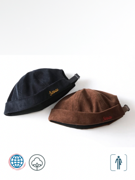 Sauce Skulcap  Unisex Anywear Men's Women’s Japanese Hat Fedoras Mens Miki Hats Ribbed Skullcaps Sailor's Cap Vintage Corduroy Fabric Embroidery Anti-deformation Size Adjustable Japan Caps Trending for Man Woman in Auburn Brown Dark Blue Sauce Skulcap  Unisex Anywear Men's Women’s Japanese Hat Fedoras Mens Miki Hats Ribbed Skullcaps Sailor's Cap Vintage Corduroy Fabric Embroidery Anti-deformation Size Adjustable Japan Caps Trending for Man Woman in Auburn Brown Dark Blue