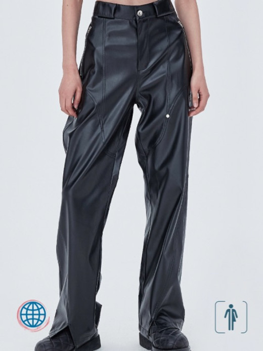 Vegan Leather Pants  Anywear Mens Women’s Autumn Long Black Soft Punk faux Leather Mid Rise Waist Loose Casual Luxury Designer Unisex Clothing Streetwear Plus Size Trousers Trending for Man Woman Vegan Leather Pants  Anywear Mens Women’s Autumn Long Black Soft Punk faux Leather Mid Rise Waist Loose Casual Luxury Designer Unisex Clothing Streetwear Plus Size Trousers Trending for Man Woman