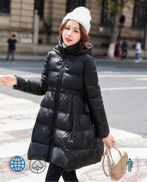 Maternity Down Windbreaker Coat Women’s Korea Long Thick Pregnant Winter Hooded Parka Korean Loose A-line Cotton-padded Coats Trending Outerwear for Woman in Black Maternity Down Windbreaker Coat Women’s Korea Long Thick Pregnant Winter Hooded Parka Korean Loose A-line Cotton-padded Coats Trending Outerwear for Woman in Black