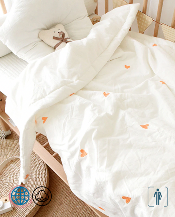 Embroidered Pure Cotton Quilt Winter Cherry Bear Baby Infant Kids Thicken Bed Cot Crib Blanket Cover Kindergarten Bedding Quilt Trending in Heart Embroidered Pure Cotton Quilt Winter Cherry Bear Baby Infant Kids Thicken Bed Cot Crib Blanket Cover Kindergarten Bedding Quilt Trending in Heart