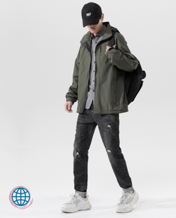 Rugged Outerwear Jacket Men's Autumn and Winter Fashion Students Increase Rambler Outdoor Leisure Korean Men's Sports Activewear Camping Korea Ramblers Jackets for Man Trending in Army Green Rugged Outerwear Jacket Men's Autumn and Winter Fashion Students Increase Rambler Outdoor Leisure Korean Men's Sports Activewear Camping Korea Ramblers Jackets for Man Trending in Army Green