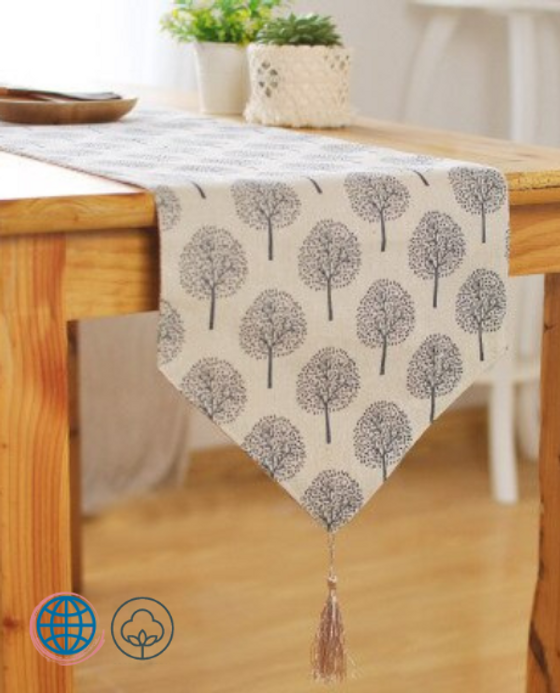 Traditional Japan Table Runner  Cotton Linen Vintage Home Hotel Decor Restaurant Gadget Dining Table Decoration  Trending Japanese Runners in Trees light background Traditional Japan Table Runner  Cotton Linen Vintage Home Hotel Decor Restaurant Gadget Dining Table Decoration  Trending Japanese Runners in Trees light background