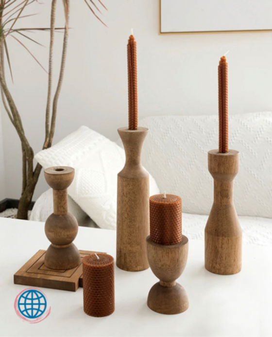 Wood Candle Holder Centerpieces Ornament Korean Vintage Candlestick Candles Holders Dining Party Christmas Dinner Halloween Trending Home Decoration Wood Candle Holder Centerpieces Ornament Korean Vintage Candlestick Candles Holders Dining Party Christmas Dinner Halloween Trending Home Decoration