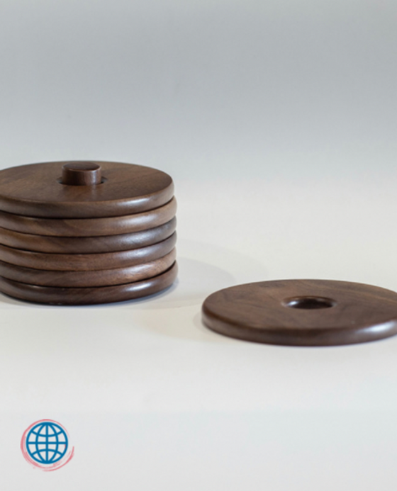 Round Cup Holder Japan Style Wood Coffee Drink Coaster Support Pad Placemat Heat Proof Japanese Coasters Mat Holders Trending Home Office Table Decor Placemats in Walnut Round Cup Holder Japan Style Wood Coffee Drink Coaster Support Pad Placemat Heat Proof Japanese Coasters Mat Holders Trending Home Office Table Decor Placemats in Walnut