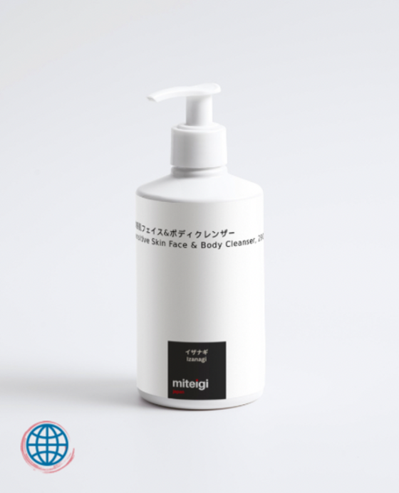Sensitive Skin Face & Body Cleanser, 290ml Izanagi helps maintain the skin’s natural moisture levels with Coconut based cleansing agents No allergens Linden Jasmine flower and Plum Fruit extract for rejuvenating trending skincare by miteigi Sensitive Skin Face & Body Cleanser, 290ml Izanagi helps maintain the skin’s natural moisture levels with Coconut based cleansing agents No allergens Linden Jasmine flower and Plum Fruit extract for rejuvenating trending skincare by miteigi