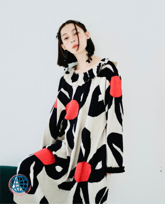Boatneck Pleated Floral Dress Women’s Japanese Original Design Ruffled Round O-Neck Pullover Long Sleeve Red Black Flower Print Pleat Fall Winter Casual White Japan Ruffles Dresses for trending Woman Boatneck Pleated Floral Dress Women’s Japanese Original Design Ruffled Round O-Neck Pullover Long Sleeve Red Black Flower Print Pleat Fall Winter Casual White Japan Ruffles Dresses for trending Woman