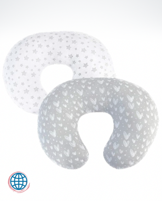 2-Piece Nursing Pillowcase 2 Pcs Newborn Baby Maternity U-Shaped Breastfeeding Pillow Case Infant Cotton Feeding Milk Cushion Cover Pillows Set Unisex trending Boy Girl in White Gray / Grey Stars Hearts 2-Piece Nursing Pillowcase 2 Pcs Newborn Baby Maternity U-Shaped Breastfeeding Pillow Case Infant Cotton Feeding Milk Cushion Cover Pillows Set Unisex trending Boy Girl in White Gray / Grey Stars Hearts