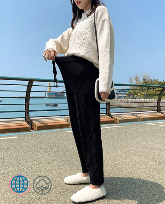 Wool Knitted Maternity Pants Women’s Warm Winter Maternity Clothes Thickening Pregnancy Knit Woolen Trousers Clothing Leggings For Plus Size Pregnant Woman in Trending Black Wool Knitted Maternity Pants Women’s Warm Winter Maternity Clothes Thickening Pregnancy Knit Woolen Trousers Clothing Leggings For Plus Size Pregnant Woman in Trending Black
