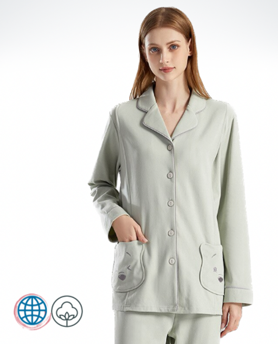 Nursing Pajama Set 2-Piece Women’s 2PCS Maternity Pregnancy Sleepwear Lounge Women Maternity Clothes Breastfeeding Pyjama Set Long Sleeve loungewear for Woman in Trending Bear Green Nursing Pajama Set 2-Piece Women’s 2PCS Maternity Pregnancy Sleepwear Lounge Women Maternity Clothes Breastfeeding Pyjama Set Long Sleeve loungewear for Woman in Trending Bear Green