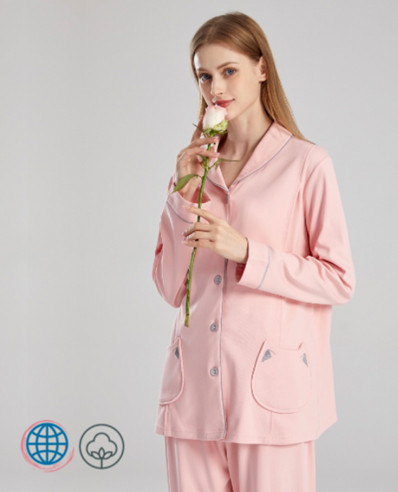 Maternity Nursing Pajama 2-Piece Set  Women’s 2PCS Maternity Pregnancy Sleepwear Lounge Women Clothes Breastfeeding Pyjama Sets Long Sleeve loungewear for Woman in Cat Pink Maternity Nursing Pajama 2-Piece Set  Women’s 2PCS Maternity Pregnancy Sleepwear Lounge Women Clothes Breastfeeding Pyjama Sets Long Sleeve loungewear for Woman in Cat Pink