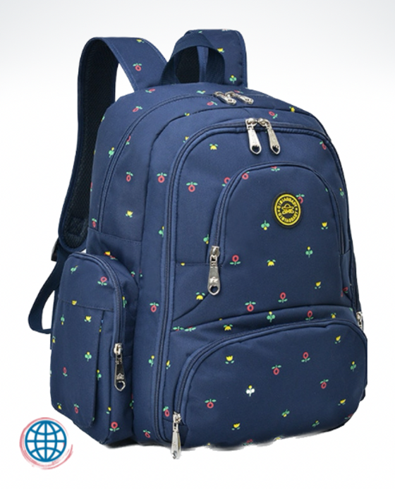 Multifunctional Maternity Backpack Large Capacity Nursing Nappy Diaper Stroller Backpacks For Travel Multifunction Bag Mother Mummy Mom Baby Bags in Trending Navy Blue Flower Floral Multifunctional Maternity Backpack Large Capacity Nursing Nappy Diaper Stroller Backpacks For Travel Multifunction Bag Mother Mummy Mom Baby Bags in Trending Navy Blue Flower Floral