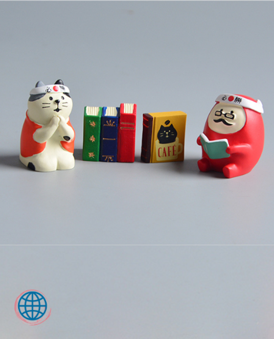 Japanese Mini Desktop Ornament Cute Resin Office Micro Landscape Birthday Trending Japan Ornaments Gift