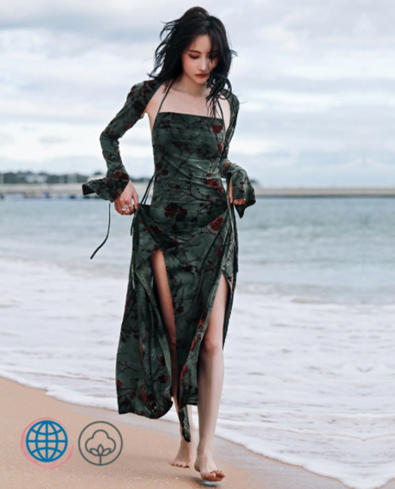 Flocking Backless Evening Maxi Dress Women’s Bohemia Vintage Punk Punkrock Goth Gothic Long Length Elegant Boho Luxury Bottle Green 2 Piece Designer Slip Dresses for Bohemian trending Woman Flocking Backless Evening Maxi Dress Women’s Bohemia Vintage Punk Punkrock Goth Gothic Long Length Elegant Boho Luxury Bottle Green 2 Piece Designer Slip Dresses for Bohemian trending Woman