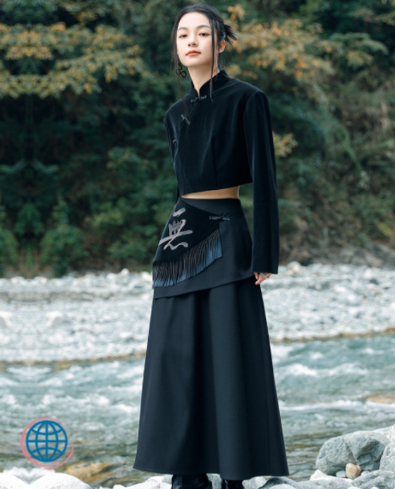Elegant Maxi Skirt Bohemia Women’s Vintage Desinger Punk Punkrock Goth Gothic Black High Rise Waist Fringe Long A Line Skirts Boho Fashion for trending Bohemian Woman Elegant Maxi Skirt Bohemia Women’s Vintage Desinger Punk Punkrock Goth Gothic Black High Rise Waist Fringe Long A Line Skirts Boho Fashion for trending Bohemian Woman