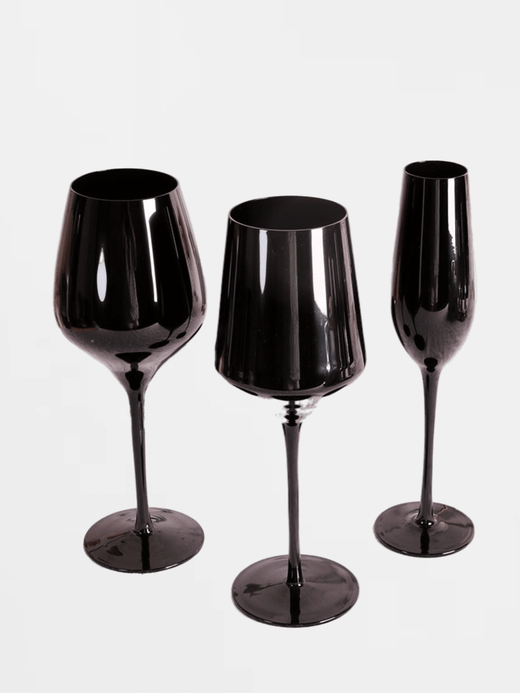 Black Lead-free Crystal Glass  Nordic Creative Home Champagne Flute Cup Goblet Wine Glasses Light Luxury Retro Multi-purpose Trending Wine Goblets Glassware Norway Scandinavia Scandinavian Norwegian