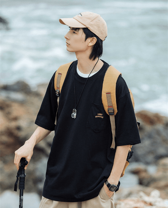 Embroidered Oversized Crewneck T-Shirt  Unisex Anywear Mens Women’s Summer Men's Tee Korean Fashion T-shirts TIMES PRACTICE Embroidery Pockets Round O-Neck Short Sleeved Tops Couple Plus Size Tees for Man Woman in trending Black Embroidered Oversized Crewneck T-Shirt  Unisex Anywear Mens Women’s Summer Men's Tee Korean Fashion T-shirts TIMES PRACTICE Embroidery Pockets Round O-Neck Short Sleeved Tops Couple Plus Size Tees for Man Woman in trending Black