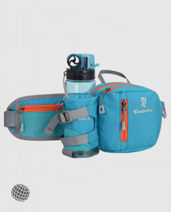 MiteigiYūki Running Bag Unisex Mens Womens Sports Marathon Waist Running Hip Belt Water Bottle Holder Jogging Fitness Gym Outdoors Hiking Travel bags for Man Woman in trending blue MiteigiYūki Running Bag Unisex Mens Womens Sports Marathon Waist Running Hip Belt Water Bottle Holder Jogging Fitness Gym Outdoors Hiking Travel bags for Man Woman in trending blue
