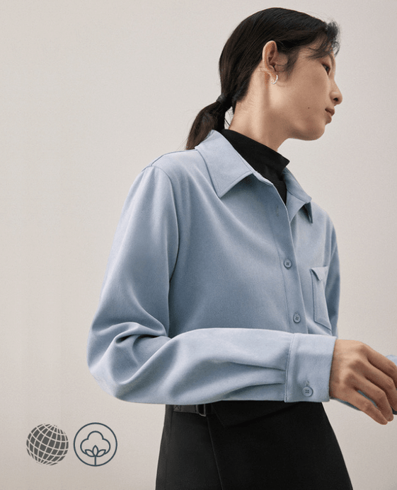 Point Collar Shirt Women's Classic Perfect Clothing Spring Fashion Leisure Vintage Female Long Sleeve Chic Comfortable Casual Blouses Plus size Shirts for Woman in trending Blue Point Collar Shirt Women's Classic Perfect Clothing Spring Fashion Leisure Vintage Female Long Sleeve Chic Comfortable Casual Blouses Plus size Shirts for Woman in trending Blue
