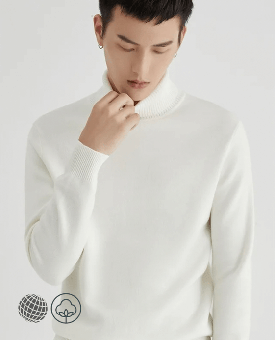 Turtleneck Knit Sweater Mens Long Sleeve Oversized Pullover Xxxl Plus size Men’s Spring Autumn Loose Knitted Top Knitwear Jumpers Male Sweaters for trending Man in White Turtleneck Knit Sweater Mens Long Sleeve Oversized Pullover Xxxl Plus size Men’s Spring Autumn Loose Knitted Top Knitwear Jumpers Male Sweaters for trending Man in White