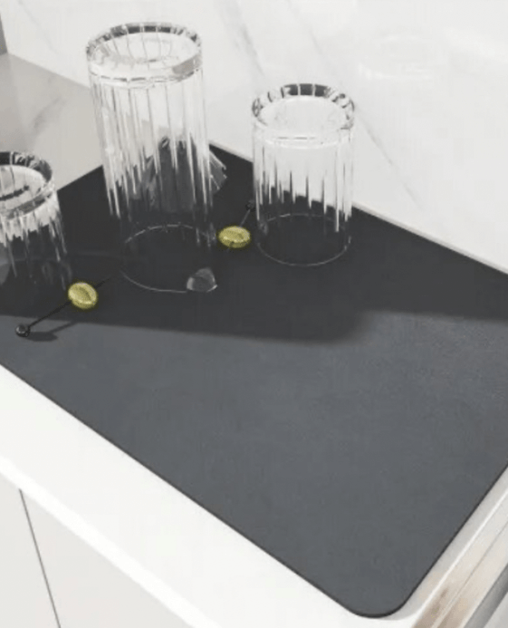 Absorbent Drainer Mat Napa Skin Drain Pad Rubber Dish Drying Super Mats Tableware Bottle Rugs Kitchen Dinnerware Placemat Decor Pads in trending Charcoal Gray grey Absorbent Drainer Mat Napa Skin Drain Pad Rubber Dish Drying Super Mats Tableware Bottle Rugs Kitchen Dinnerware Placemat Decor Pads in trending Charcoal Gray grey