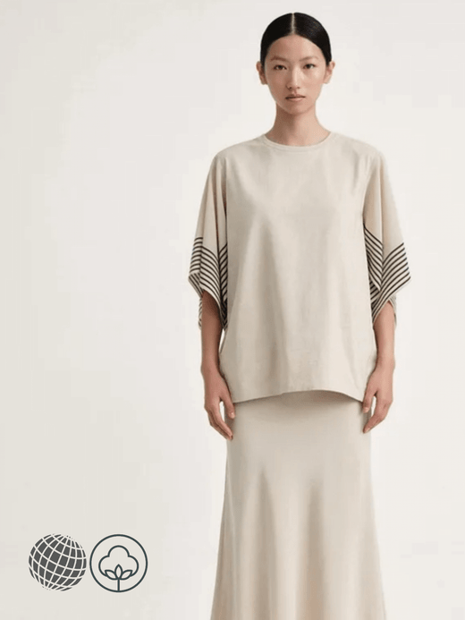 Splicing Sleeve T-Shirt Women's spring summer casual commuting loose crewneck round o-neck short sleeved womens pullover tops T-shirts for trending Woman in Khaki white Splicing Sleeve T-Shirt Women's spring summer casual commuting loose crewneck round o-neck short sleeved womens pullover tops T-shirts for trending Woman in Khaki white