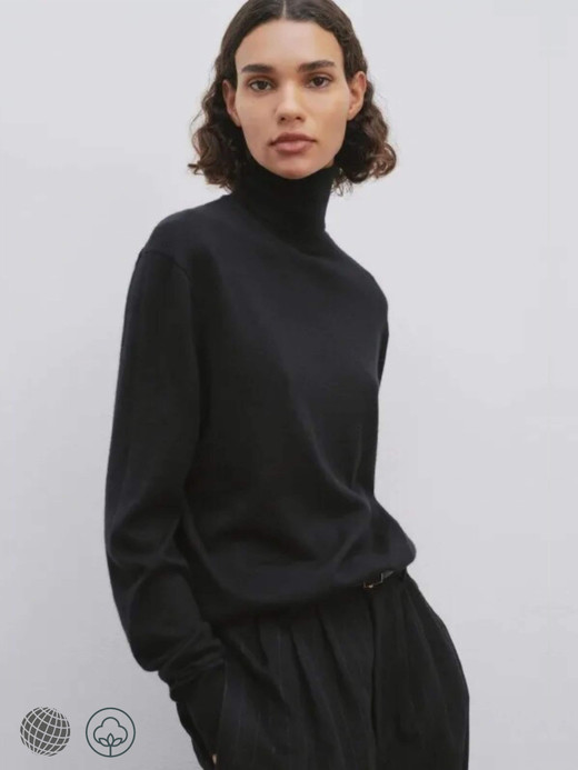 The Row Cashmere Turtleneck Sweater Women's Autumn Winter Spring Wool Blended Classic Basic High Neck Knitted womens Tops Woolen Sweaters for trending woman in black The Row Cashmere Turtleneck Sweater Women's Autumn Winter Spring Wool Blended Classic Basic High Neck Knitted womens Tops Woolen Sweaters for trending woman in black