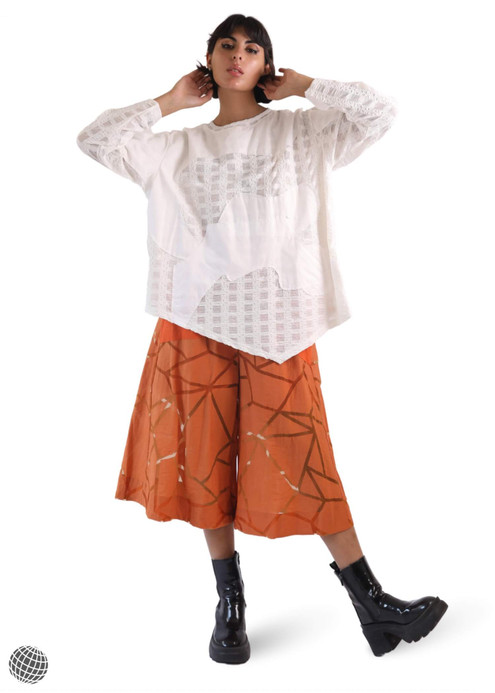 Mid Rise Pants orange Women's original loose casual wide leg pockets semi-transparent see-through womens trousers for woman European and the United States spring summer trending fashion season clothing Mid Rise Pants orange Women's original loose casual wide leg pockets semi-transparent see-through womens trousers for woman European and the United States spring summer trending fashion season clothing