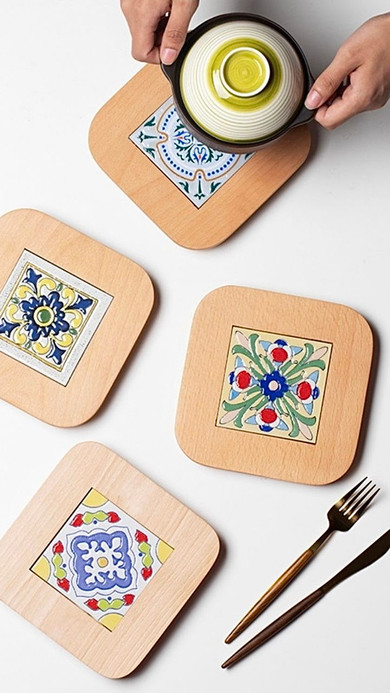 Retro Solid Wood Ceramic Pot Trivet Holder Heat Insulation Pad Large Bowl And Plate Mat Kitchen Household Anti-Scalding Placemat Trending Retro Solid Wood Ceramic Pot Trivet Holder Heat Insulation Pad Large Bowl And Plate Mat Kitchen Household Anti-Scalding Placemat Trending